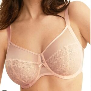 CHANTELLE Revele Moi Perfect Fit Bra 38DDD Peach Pink Full-Coverage 1571